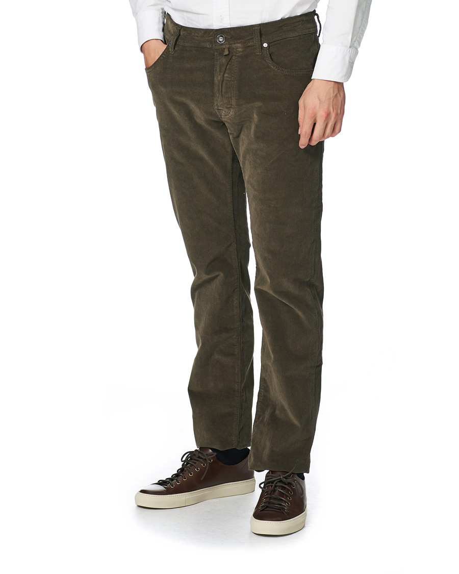 Herr | Byxor | Jacob Cohën | 688 Bard 5-Pocket Corduroy Trousers Brown