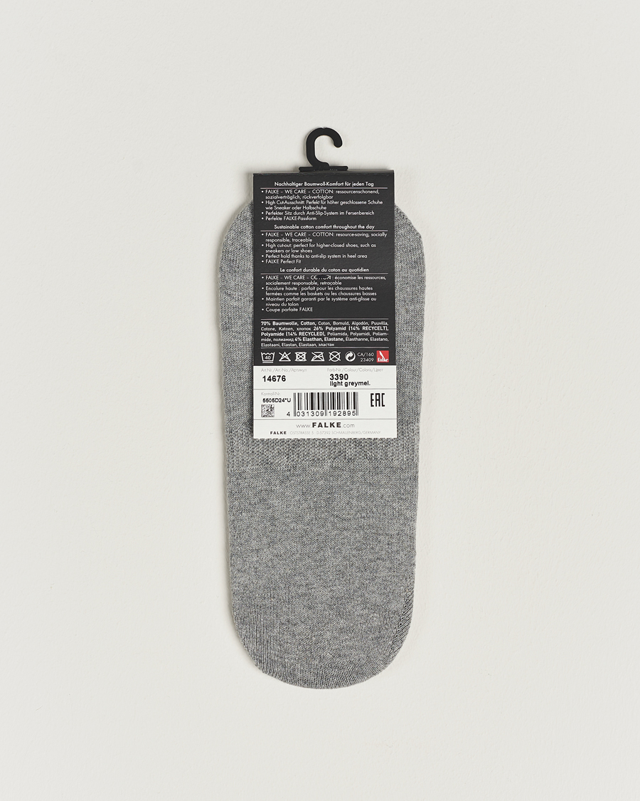 Herr | Ankelstrumpor | Falke | Casual High Cut Sneaker Socks Light Grey Melange