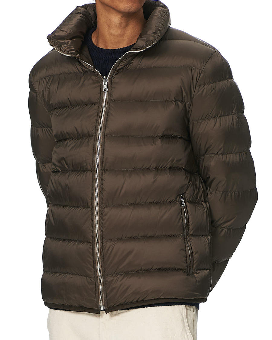 Herr | Jackor | Ten c | Down Liner With Pockets Brown