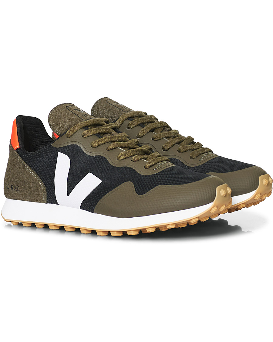 Herr | Veja SDU Vegan Running Sneaker Black/White/Khaki | Veja | SDU Vegan Running Sneaker Black/White/Khaki