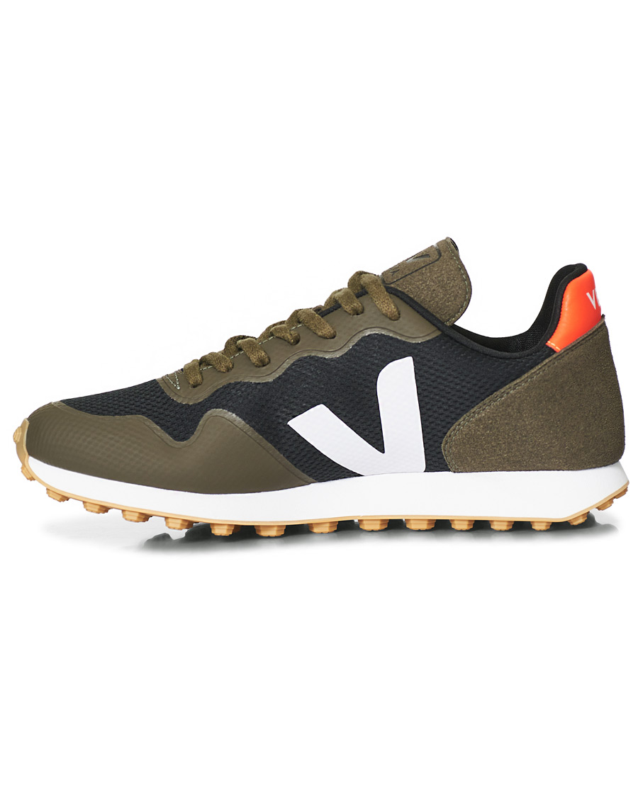 Herr | Veja SDU Vegan Running Sneaker Black/White/Khaki | Veja | SDU Vegan Running Sneaker Black/White/Khaki