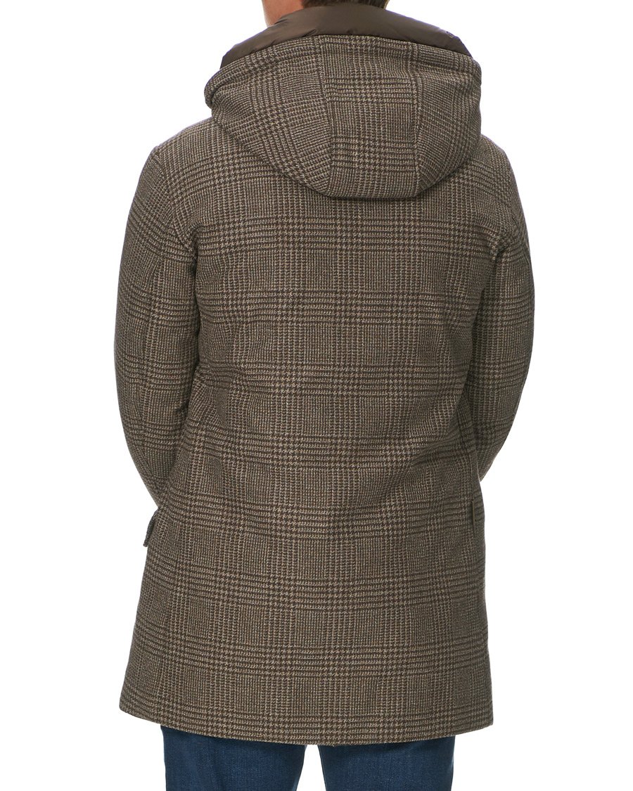 Herr | Jackor | Woolrich | Polar Luxury Eco Wool Parka Prince of Wales