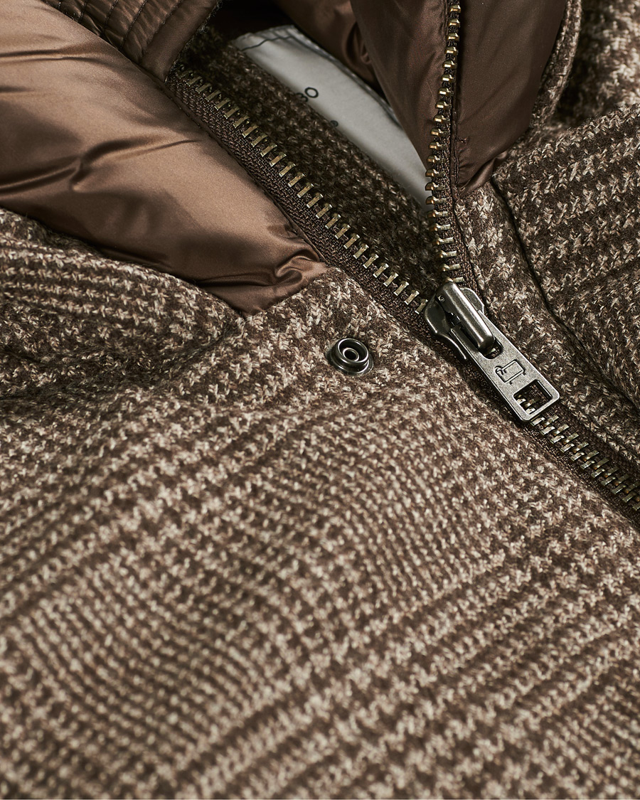 Herr | Jackor | Woolrich | Polar Luxury Eco Wool Parka Prince of Wales