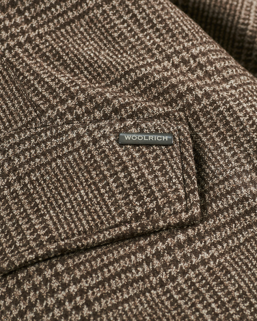 Herr | Jackor | Woolrich | Polar Luxury Eco Wool Parka Prince of Wales