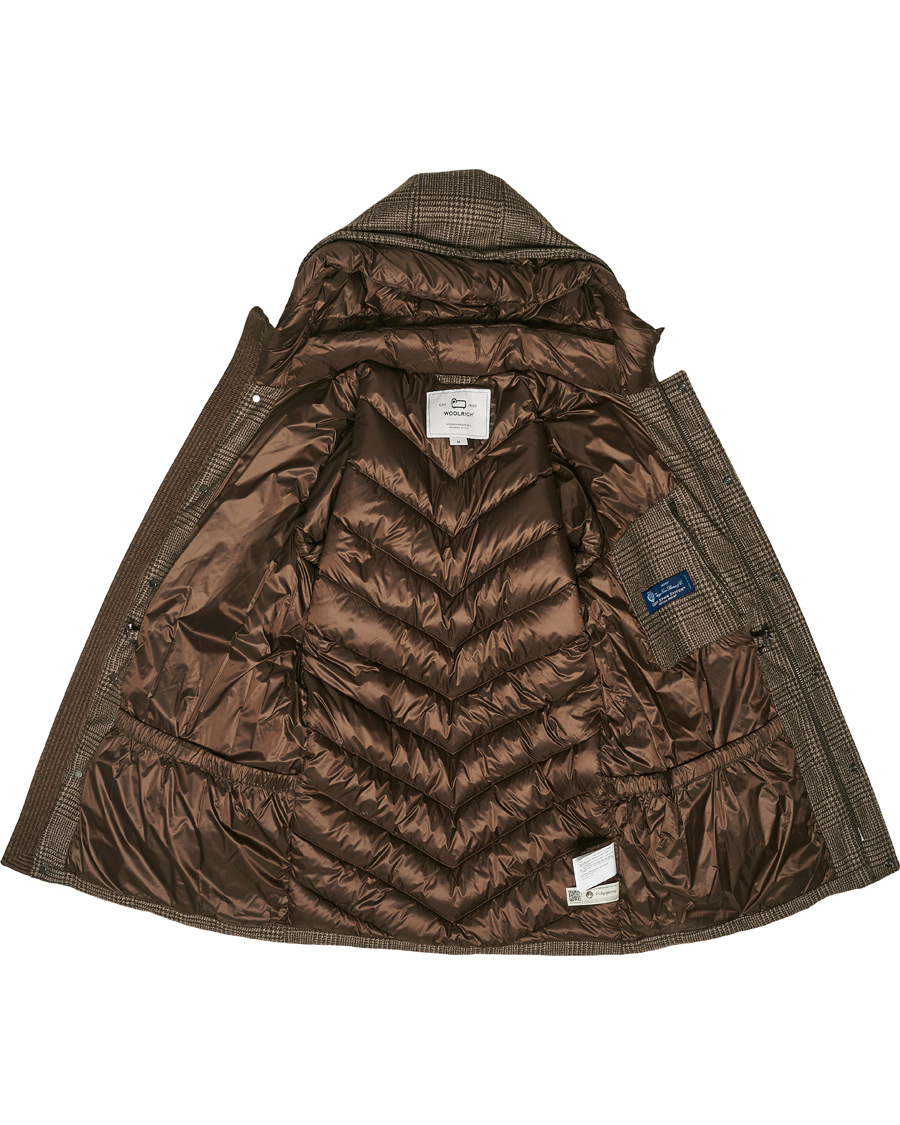 Herr | Jackor | Woolrich | Polar Luxury Eco Wool Parka Prince of Wales