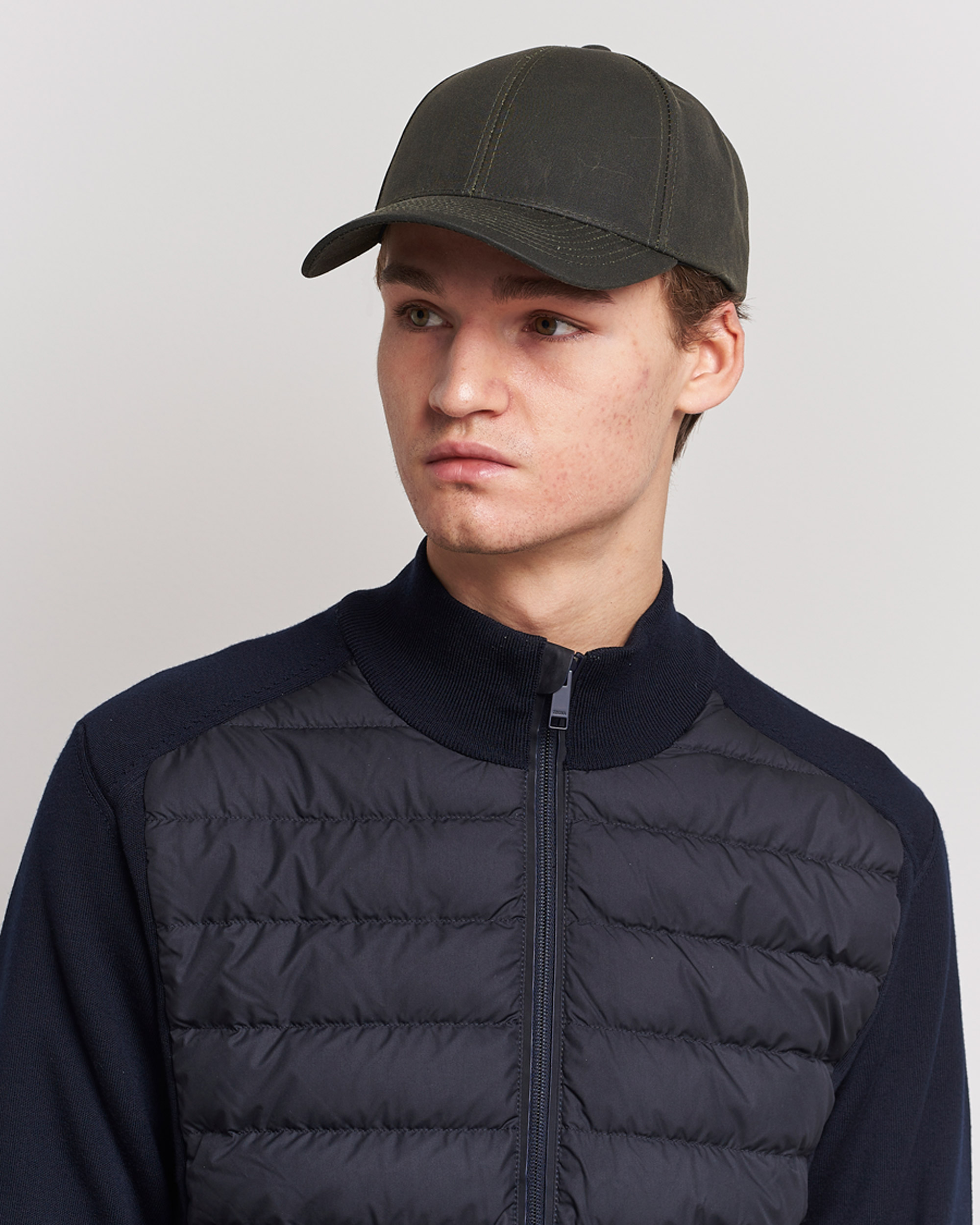 Herr | Avdelningar | Varsity Headwear | Oilskin Baseball Cap Ivy Green