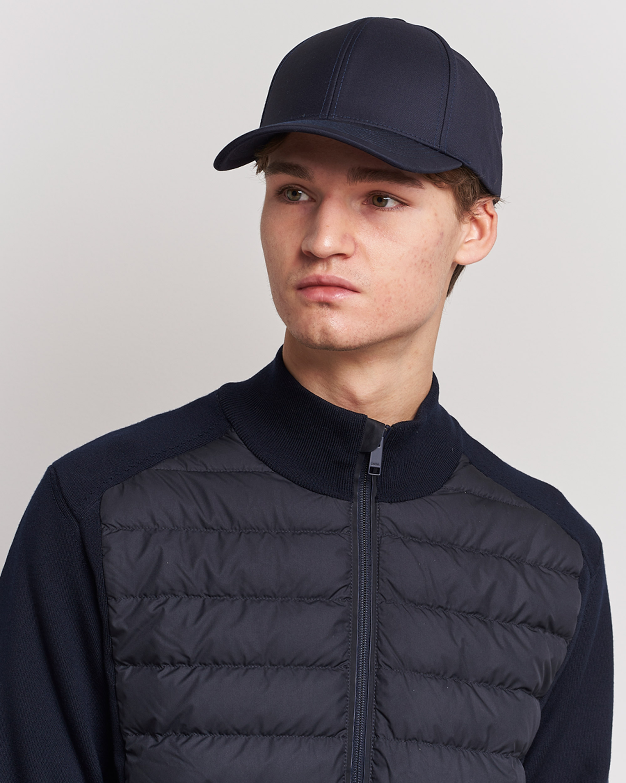 Herr | Contemporary Creators | Varsity Headwear | Wool Tech Baseball Cap Navy