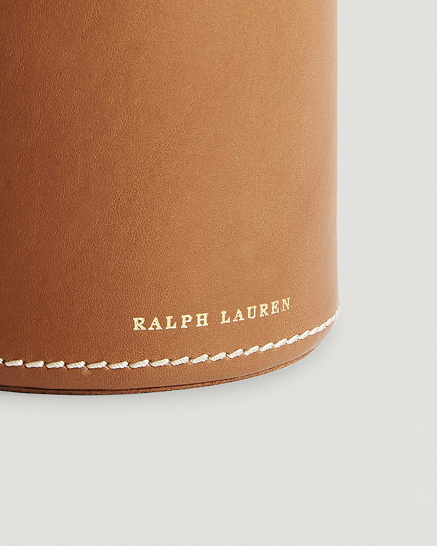 Herr |  | Ralph Lauren Home | Brennan Leather Pencil Cup Saddle Brown