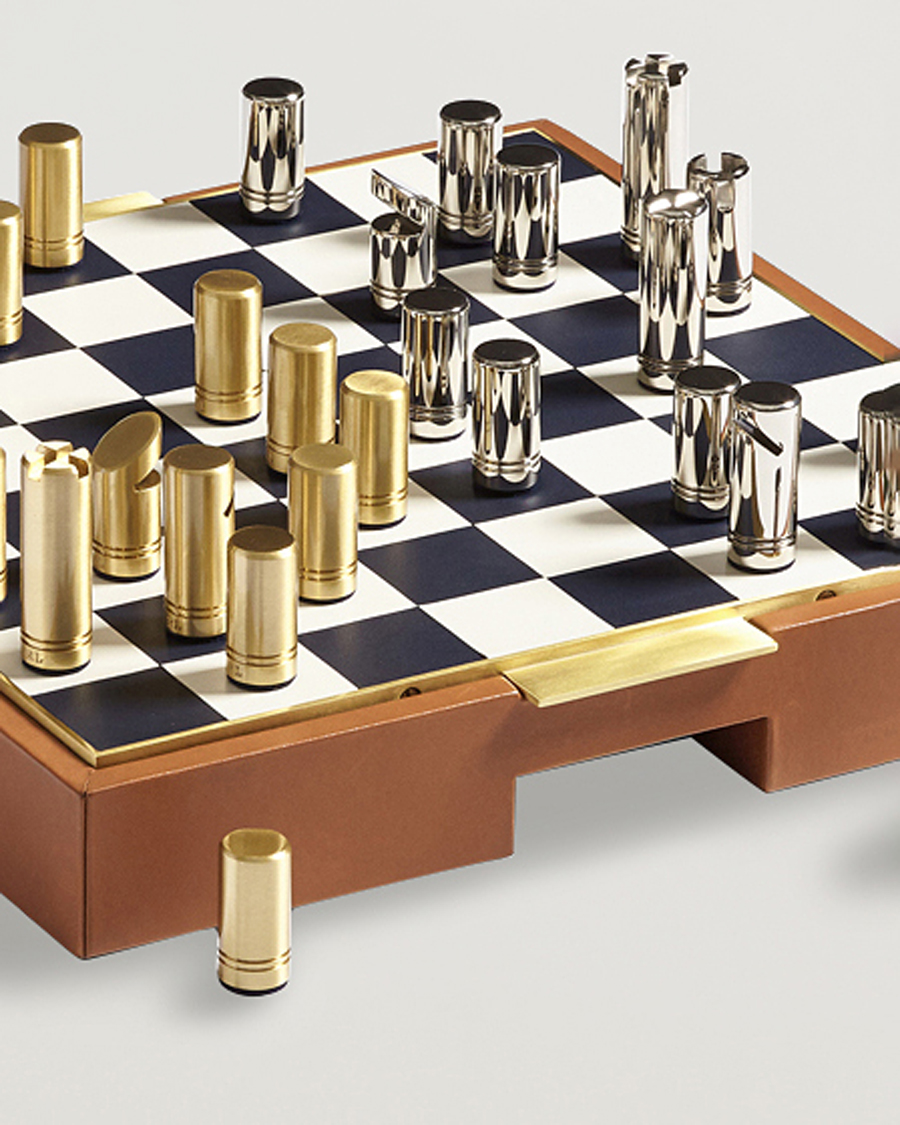 Herr | Ralph Lauren Home Fowler Chess Set Saddle Multi | Ralph Lauren Home | Fowler Chess Set Saddle Multi