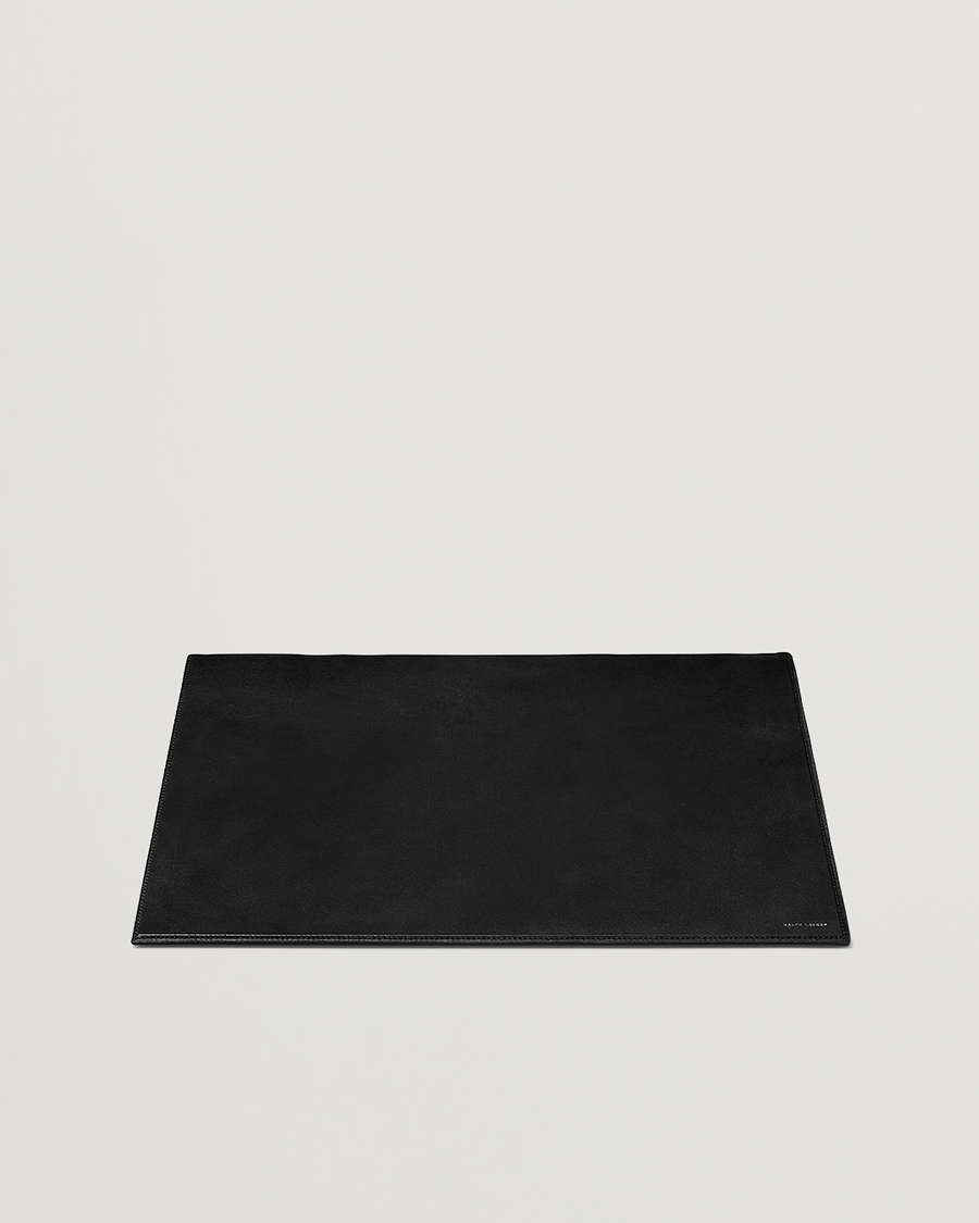 Herr | Till hemmet | Ralph Lauren Home | Brennan Small Leather Desk Blotter Black