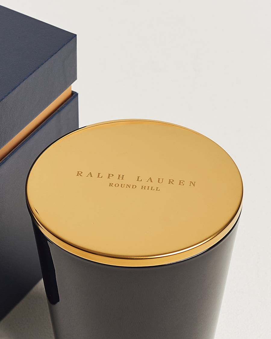 Herr | Ralph Lauren Home Round Hill Single Wick Candle Navy/Gold | Ralph Lauren Home | Round Hill Single Wick Candle Navy/Gold