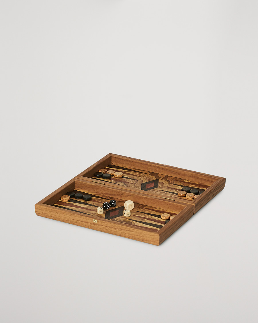 Herr | Spel & fritid | Manopoulos | Olive Burl Small Backgammon