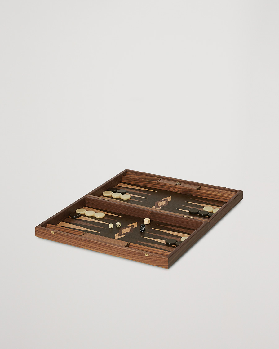 Herr | Manopoulos Walnut Natural Tree Large Backgammon | Manopoulos | Walnut Natural Tree Large Backgammon