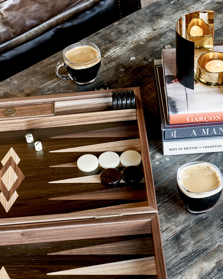 Herr | Manopoulos Walnut Natural Tree Large Backgammon | Manopoulos | Walnut Natural Tree Large Backgammon