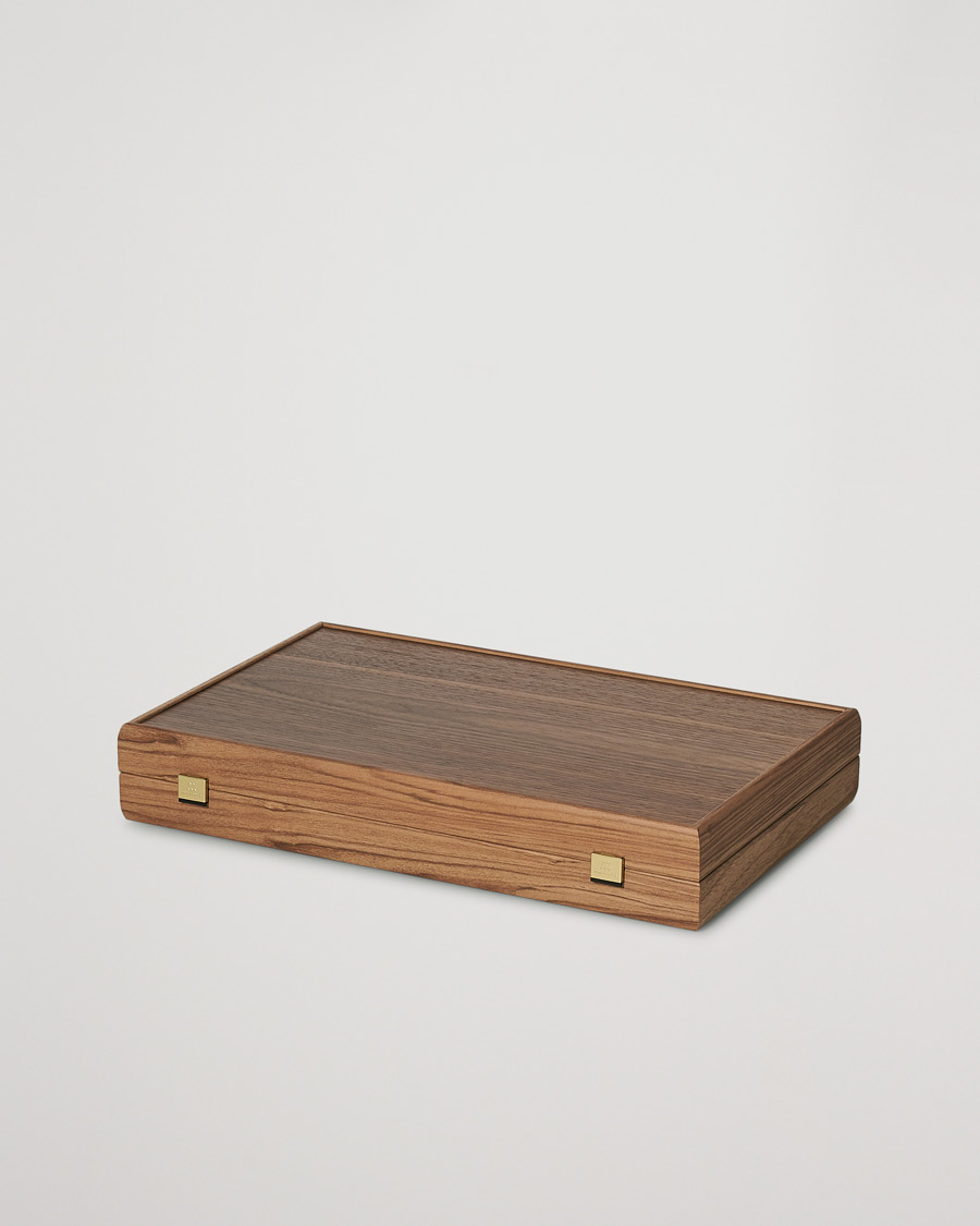 Herr | Spel & fritid | Manopoulos | Walnut & Black Oak Large Backgammon