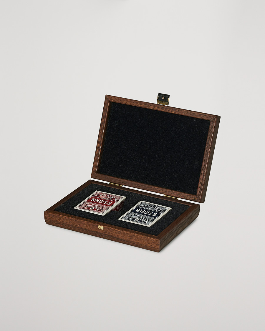 Herr | Spel & fritid | Manopoulos | Wooden Card Case Dark Brown