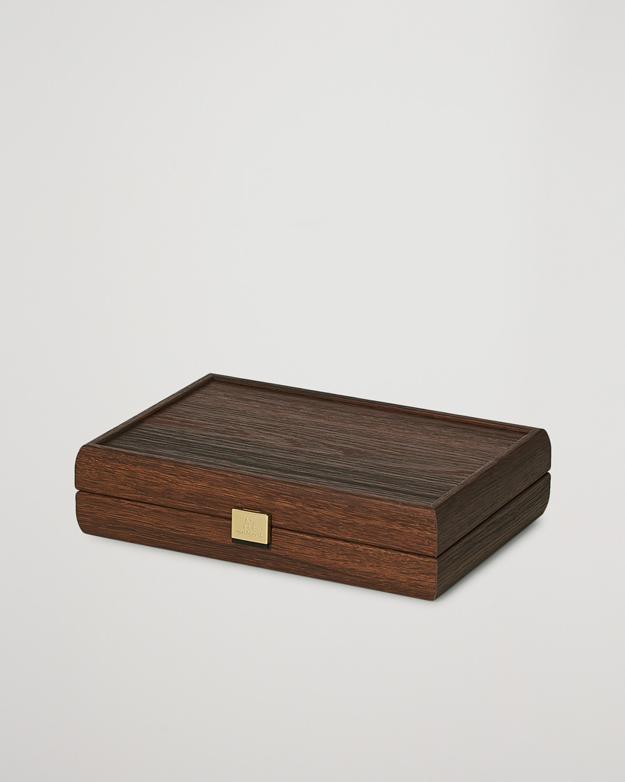 Herr | Spel & fritid | Manopoulos | Wooden Card Case Dark Brown