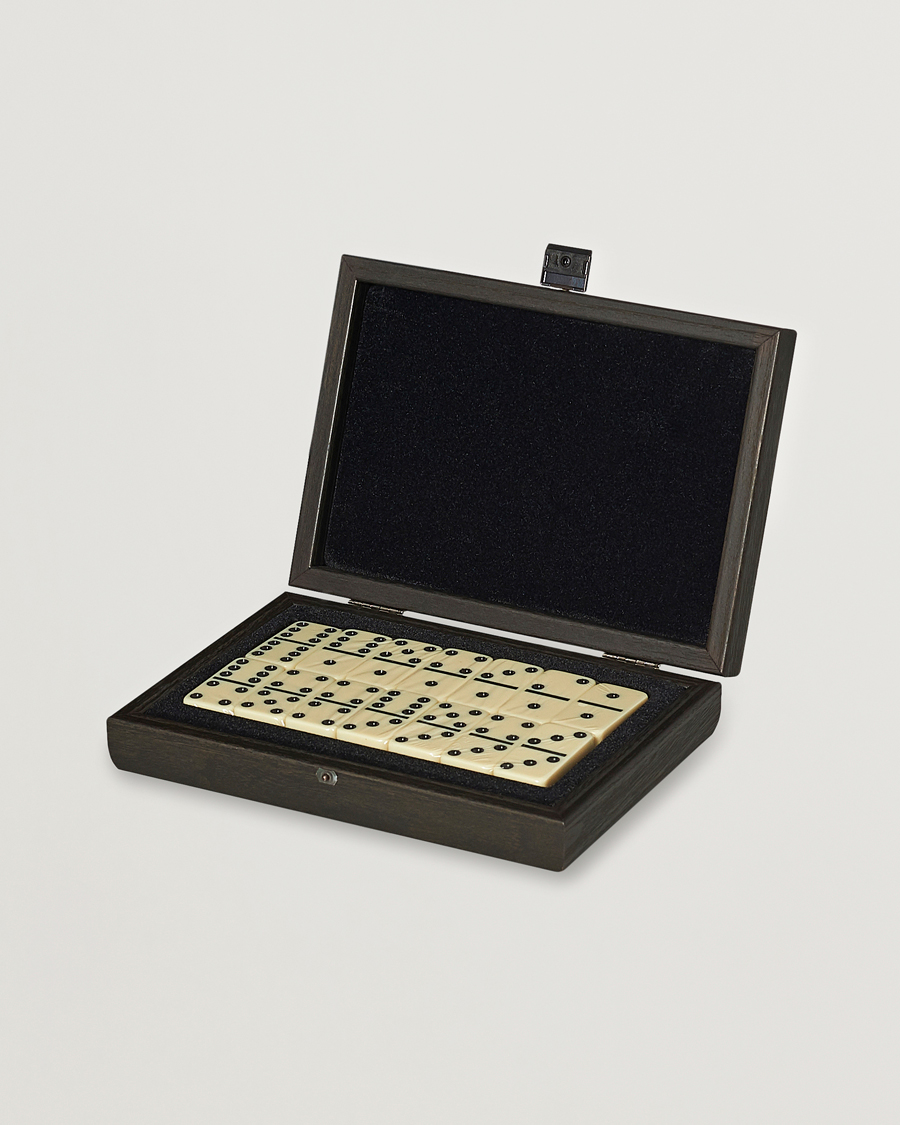 Herr | Spel & fritid | Manopoulos | Wooden Domino Case Black