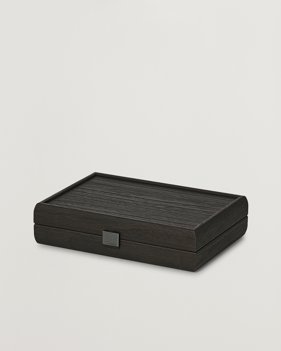 Herr | Spel & fritid | Manopoulos | Wooden Domino Case Black