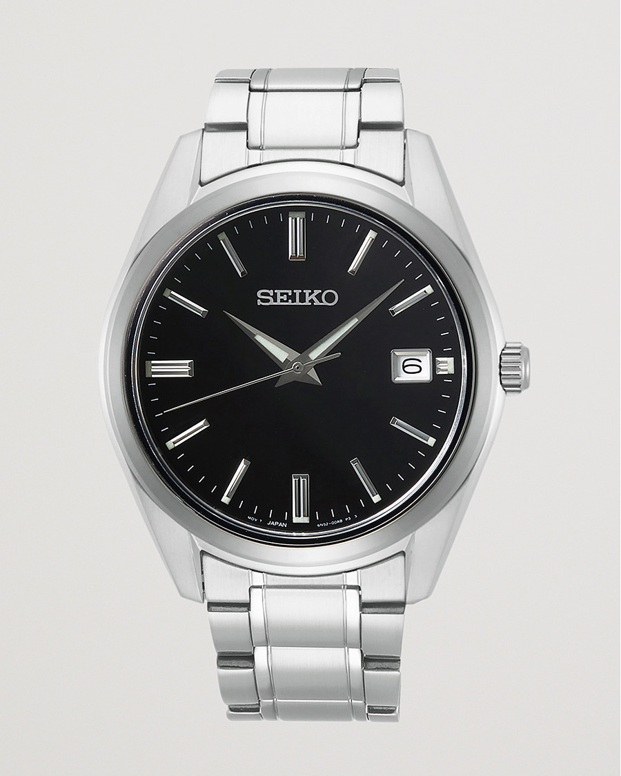 Herr | Seiko Sapphire 40mm Steel Black Dial | Seiko | Sapphire 40mm Steel Black Dial
