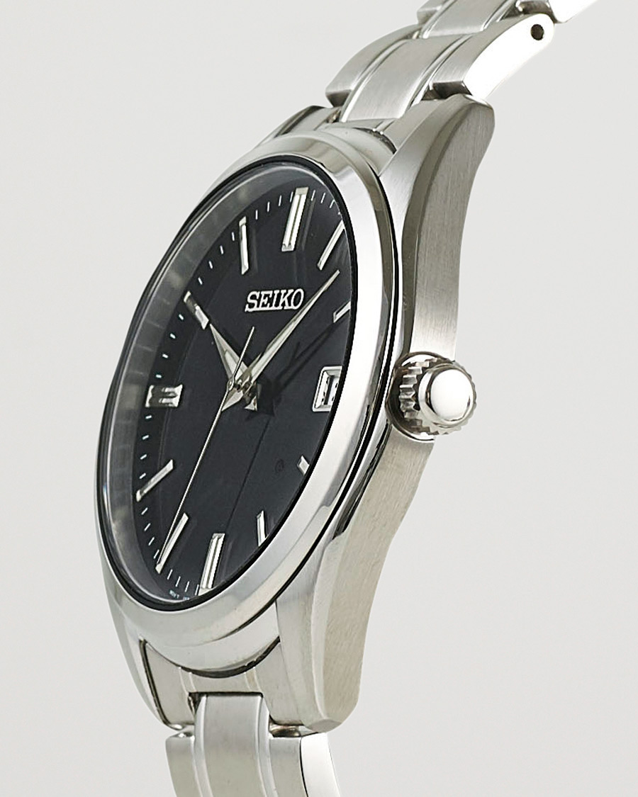 Herr | Seiko Sapphire 40mm Steel Black Dial | Seiko | Sapphire 40mm Steel Black Dial