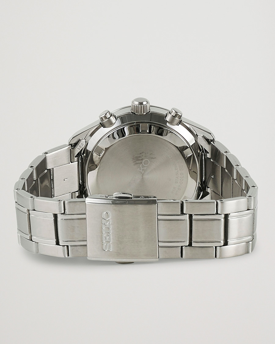 Herr | Seiko Chronograph 42mm Steel Black Dial | Seiko | Chronograph 42mm Steel Black Dial