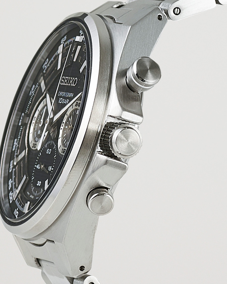 Herr | Seiko Chronograph 41mm Steel Black Dial | Seiko | Chronograph 41mm Steel Black Dial