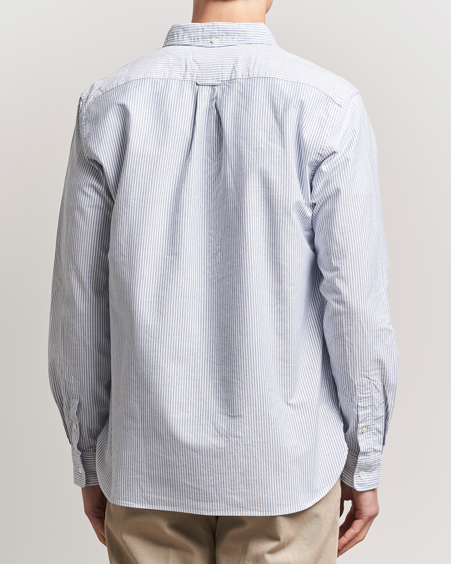 Herr | Skjortor | BEAMS PLUS | Oxford Button Down Shirt Blue Stripe