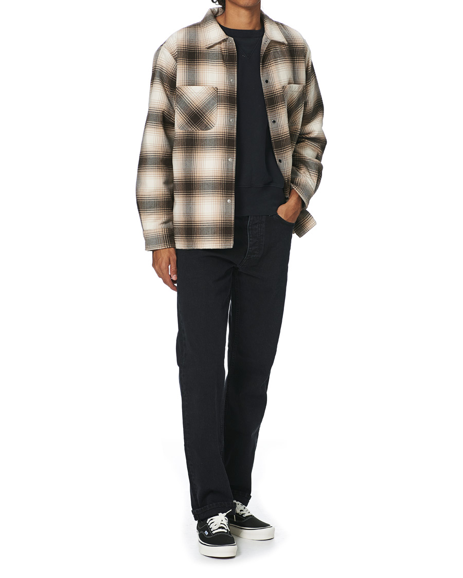 Herr | Jackor | BEAMS PLUS | Quilted Open Collar Jacket Brown Check