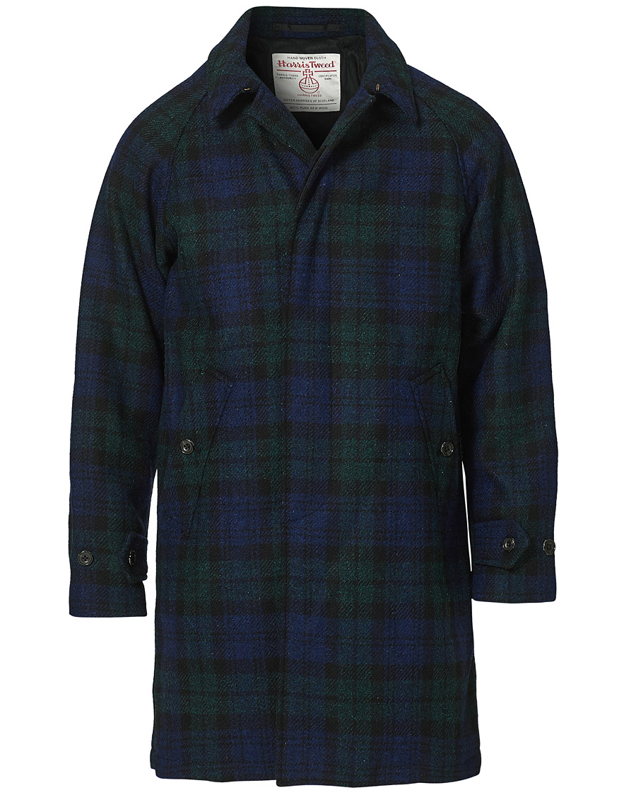 Herr | Jackor | BEAMS PLUS | Balmacaan Harris Tweed Coat Blackwatch