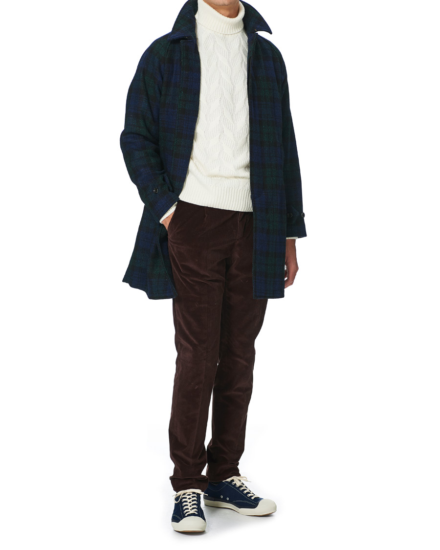 Herr | Jackor | BEAMS PLUS | Balmacaan Harris Tweed Coat Blackwatch