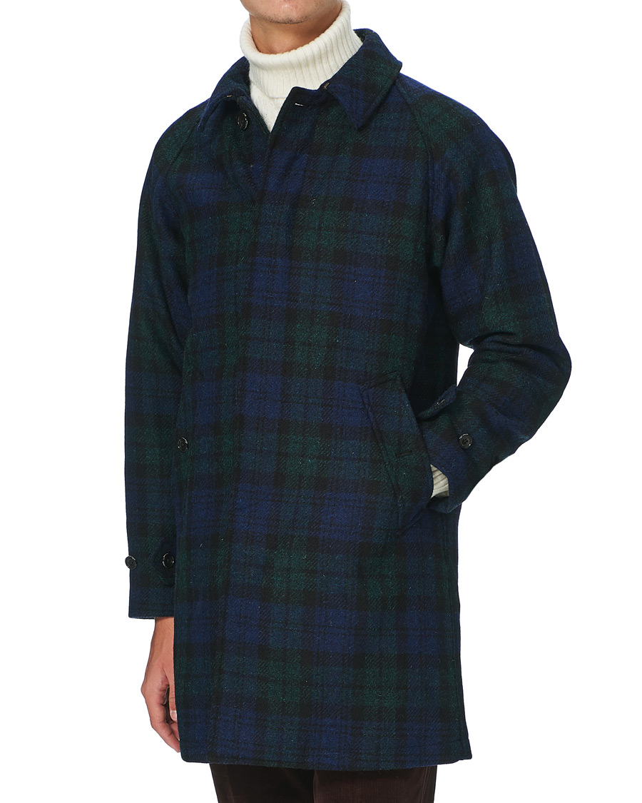 Herr | Jackor | BEAMS PLUS | Balmacaan Harris Tweed Coat Blackwatch