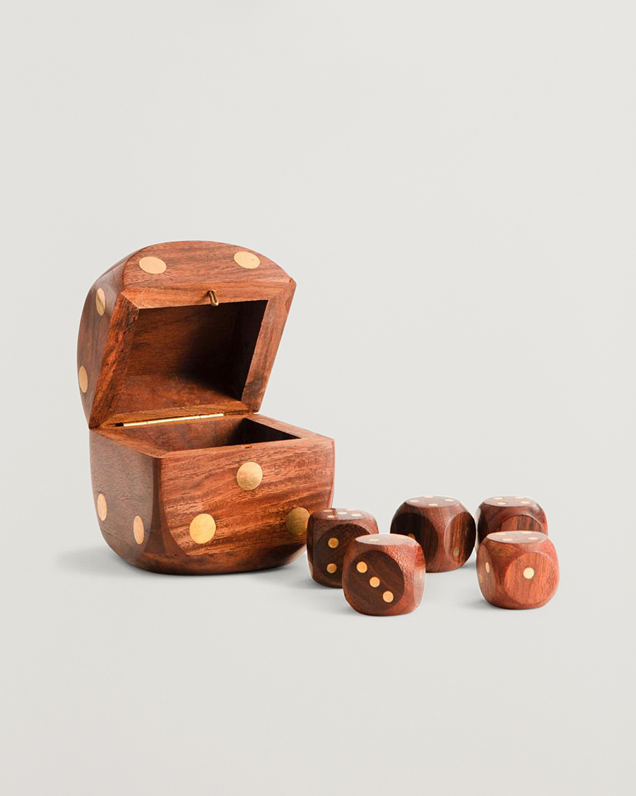 Herr |  | Authentic Models | Wooden Dice Box Brass