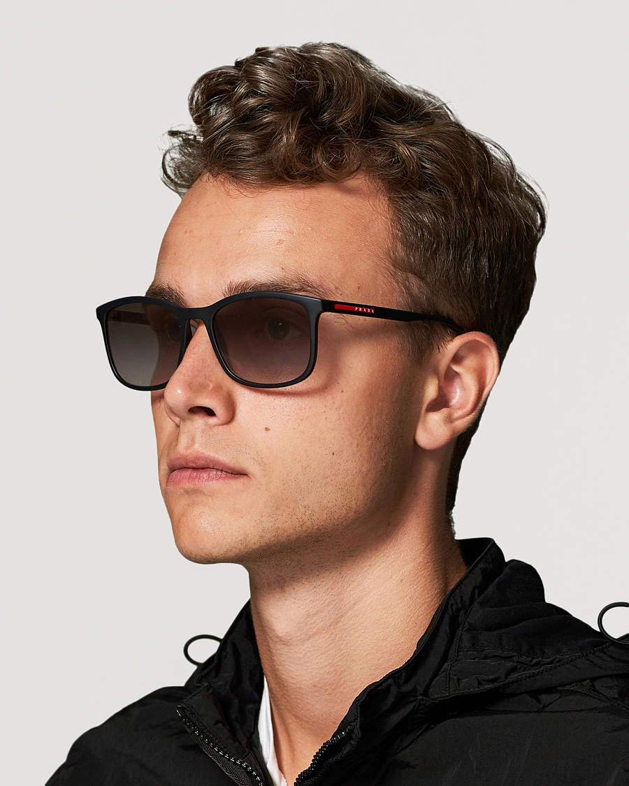 Herr | D-formade solglasögon | Prada Linea Rossa | 0PS 01TS Sunglasses Black/Gradient