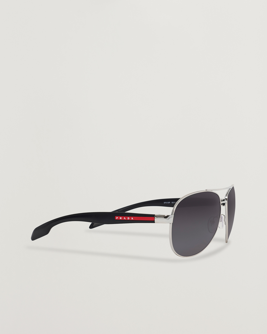 Herr | Prada Linea Rossa 0PS 53PS Polarized Sunglasses Silver | Prada Linea Rossa | 0PS 53PS Polarized Sunglasses Silver