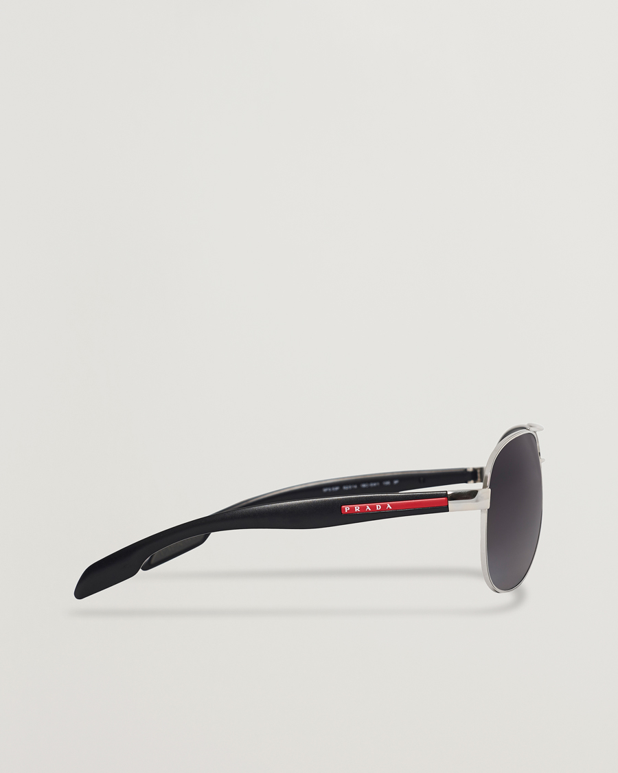 Herr | Prada Linea Rossa 0PS 53PS Polarized Sunglasses Silver | Prada Linea Rossa | 0PS 53PS Polarized Sunglasses Silver