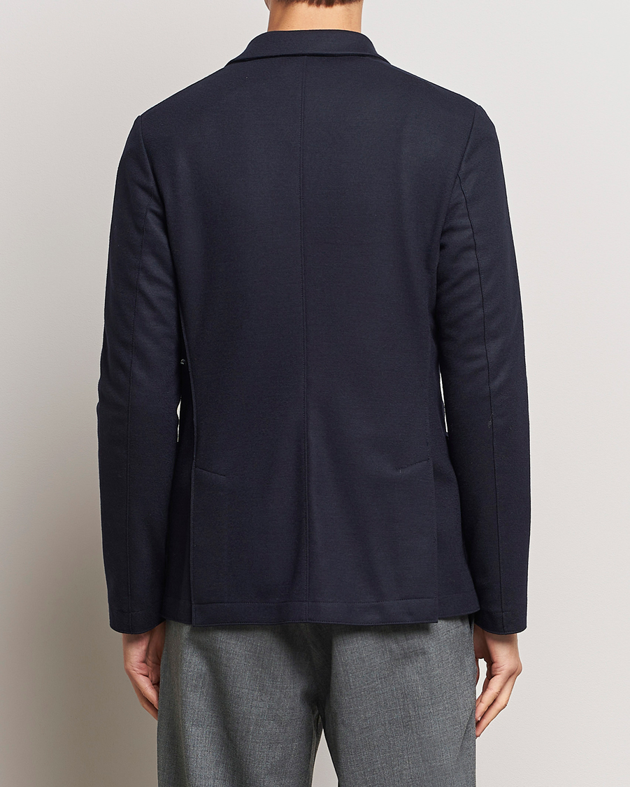 Herr | Kavajer | Harris Wharf London | Two Button Vented Superfine Merino Blazer Navy