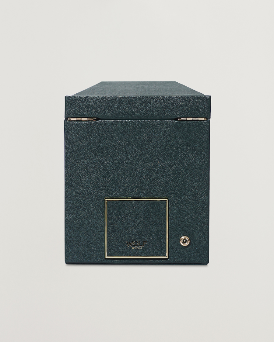 Herr | WOLF British Racing Green Single Watch Winder | WOLF | British Racing Green Single Watch Winder