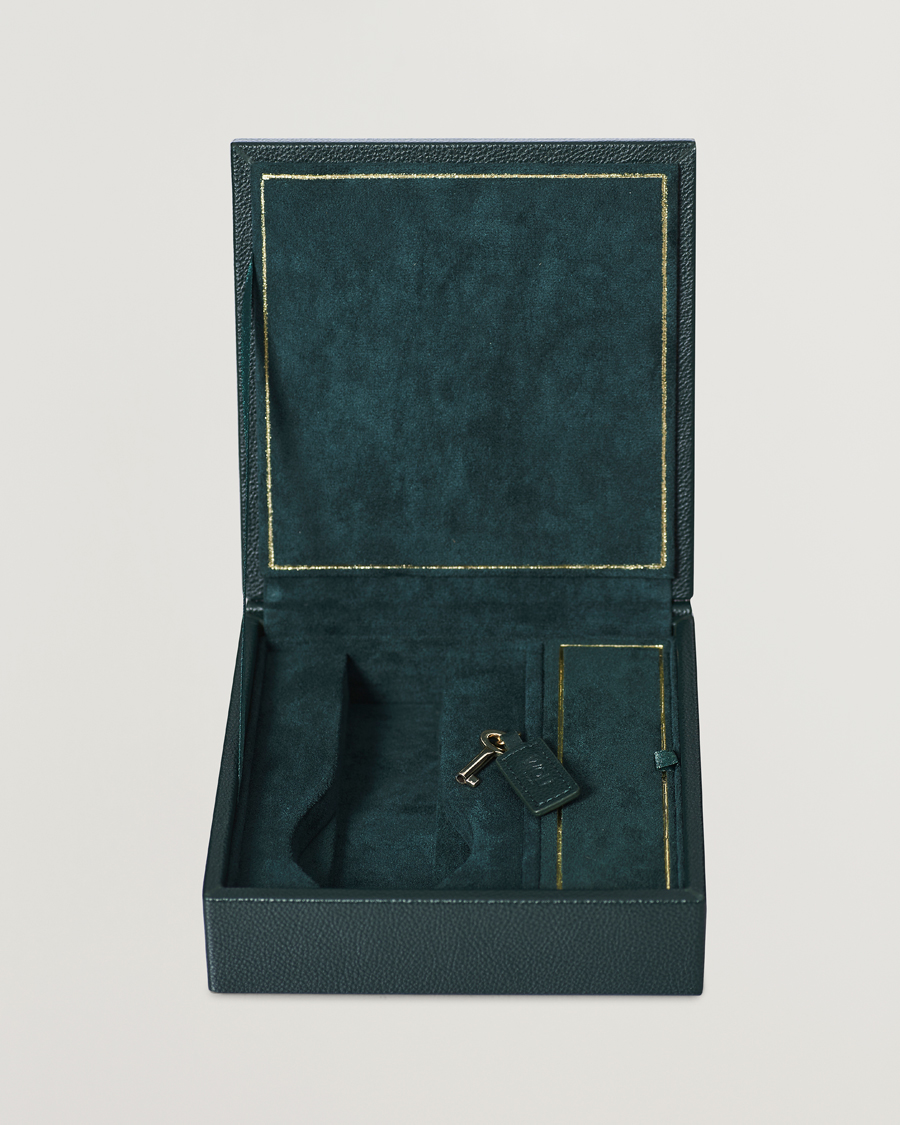 Herr | Klockförvaring | WOLF | British Racing Green Double Watch Winder