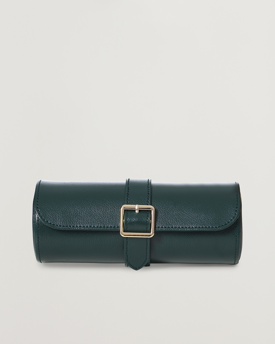 Herr | Klock- & smyckesetuin | WOLF | British Racing Green Triple Watch Roll
