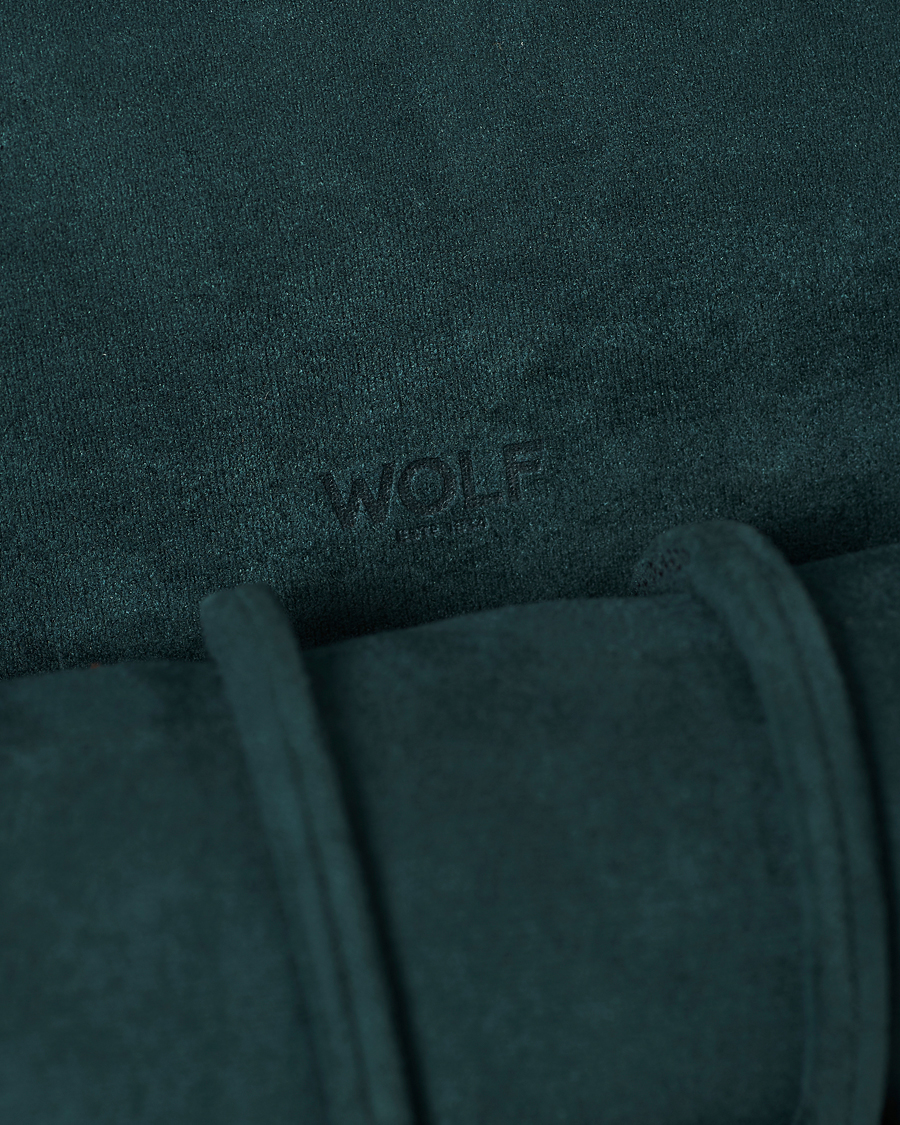 Herr | Klock- & smyckesetuin | WOLF | British Racing Green Triple Watch Roll