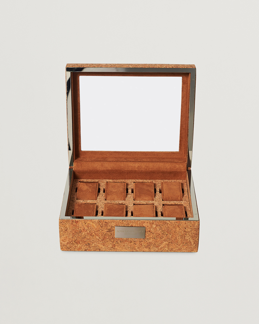 Herr | WOLF Analog/Shift 1976 8 Piece Watch Box Cork | WOLF | Analog/Shift 1976 8 Piece Watch Box Cork