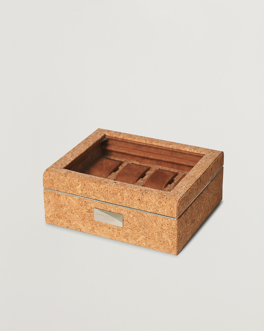 Herr | WOLF Analog/Shift 1976 8 Piece Watch Box Cork | WOLF | Analog/Shift 1976 8 Piece Watch Box Cork