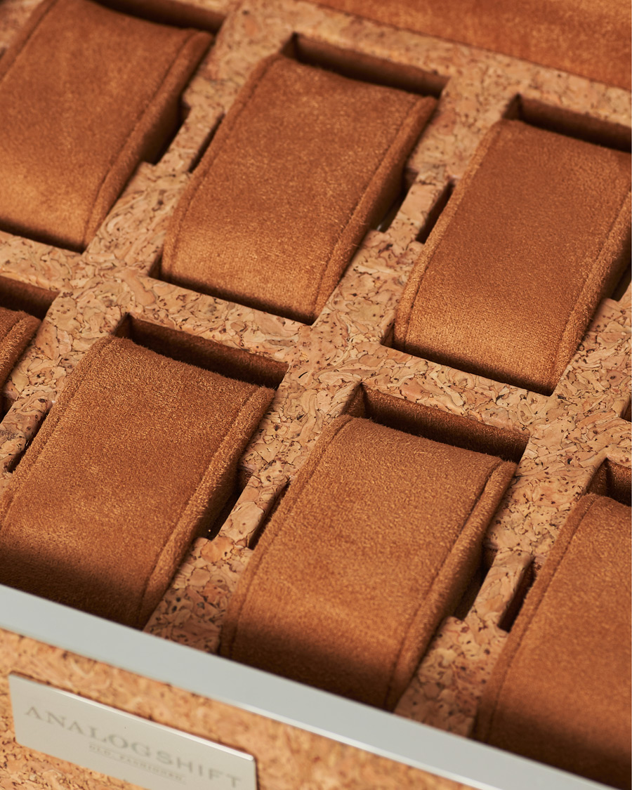 Herr | WOLF Analog/Shift 1976 8 Piece Watch Box Cork | WOLF | Analog/Shift 1976 8 Piece Watch Box Cork