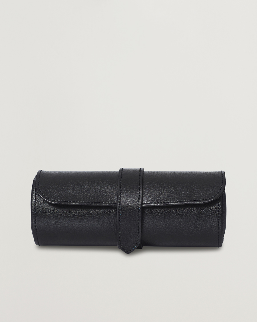 Herr | Klock- & smyckesetuin | WOLF | Blake Triple Watch Roll Black/Purple