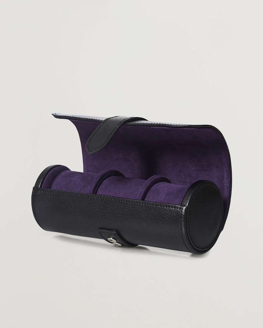 Herr |  | WOLF | Blake Triple Watch Roll Black/Purple