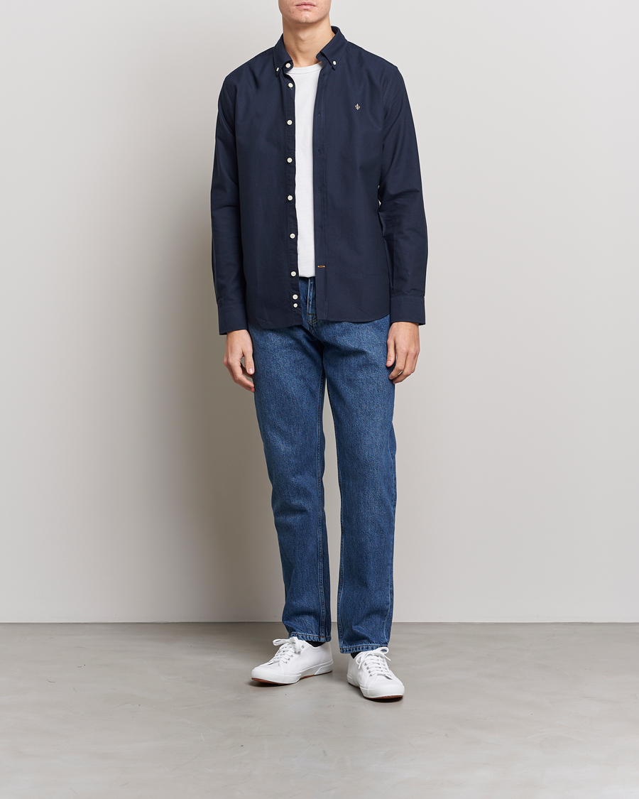 Herr | Skjortor | Morris | Douglas Oxford Shirt Navy
