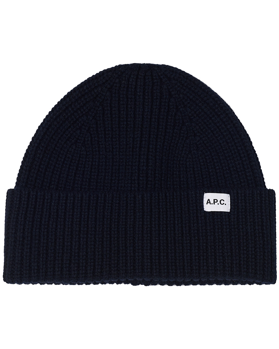 Herr | A.P.C. Rib Wool Beanie Navy | A.P.C. | Rib Wool Beanie Navy