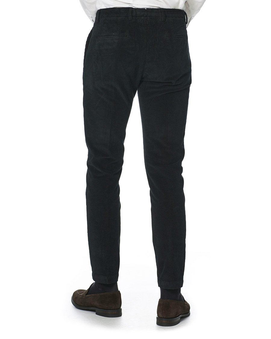 Herr | Byxor | Briglia 1949 | Slim Fit Corduroy Trousers Black