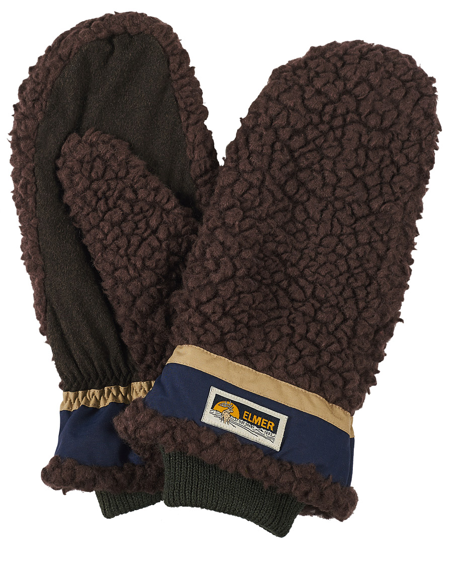 Herr | Elmer by Swany Miyo Wool Teddy Mittens Brown | Elmer by Swany | Miyo Wool Teddy Mittens Brown